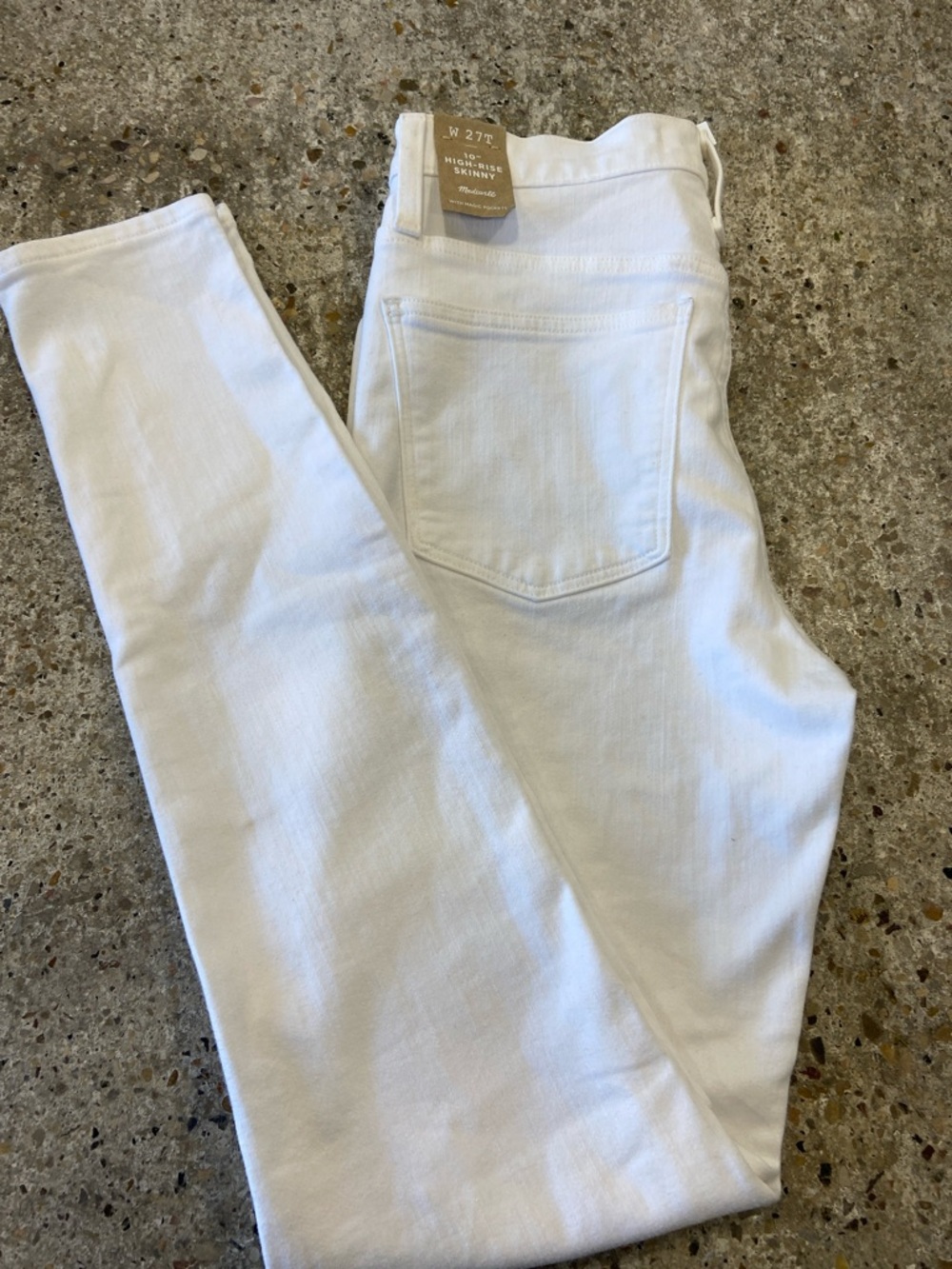 Madewell White Skinny Jeans